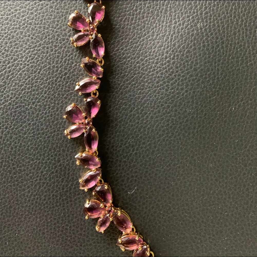 Kate spade necklace with purple stones! Retail $70